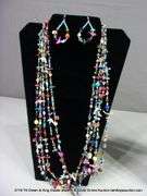 LOT 2: MULTI-STONE BEADED NECKLACE & EARRING SETS
