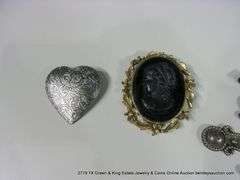 BAG: ASSORTED FASHION PENDANTS: CROSSES, HEARTS, BROACHES