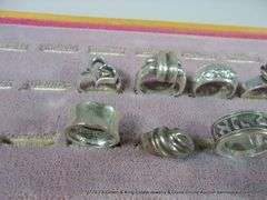 BAG: 10 ASSORTED SILVER, STERLING SILVER, JAMES AVERY RINGS