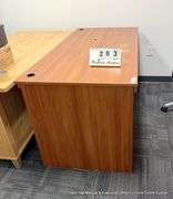 4-DRAWER WOOD DESK