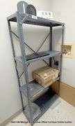 GRAY METAL SHELVING - *(IN CLOSET)*