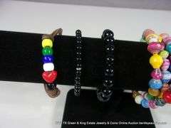 BAG: 10 ASSORTED MIXED BEADED FASHION BRACELETS