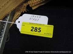 GREY METALIC PAINTED, CARVED WOODEN FRAME 21 X 27