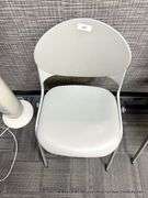 GRAY PLASTIC CHAIR