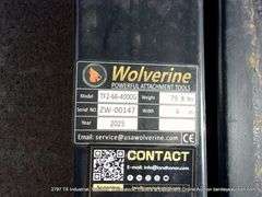 WOLVERINE BUCKET ATTACH 60" PALLET FORKS 4000 LB CAPACITY ATTACHMENT MODEL: TF2-66-4000G, S# ZW-0014