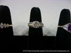 BAG: 5 ASSORTED SILVER & GOLD TONED & CZ FASHION RINGS