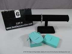 TIFFANY & CO. STERLING SIVLER 1837 COLLECTION 6" TOGGLE CLOSE BRACELET