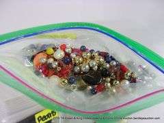 BAG: ASSORTED BEADS & STONES