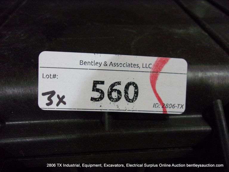 PELICAN 1300 BLACK POLY CASES (3X MONEY)