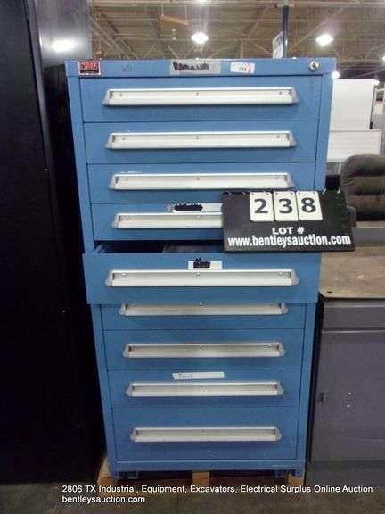 LYON METAL PRODUCTS 9-DRAWER TOOLING ORGANIZER CABINET