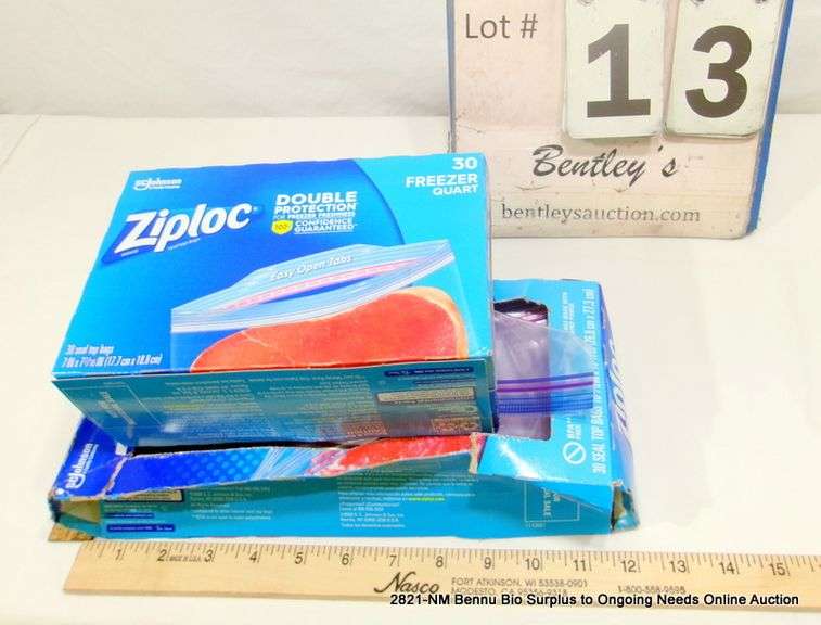 ZIPLOC FREEZER BAGS - GALLON - USED (2X MONEY)