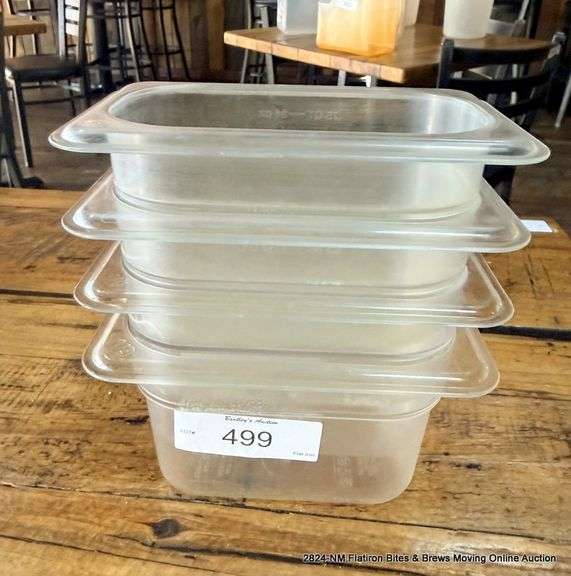 4 - PLASTIC CAMBRO BINS
