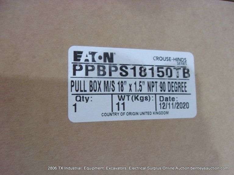PALLET: PPBPS18150 TB 18" X 1.5" PULL - BOX - 100 PC'S