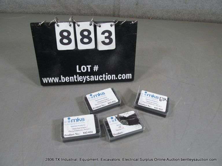 LOT: (4) MKS 842-024 THORIA-FILAMENTS