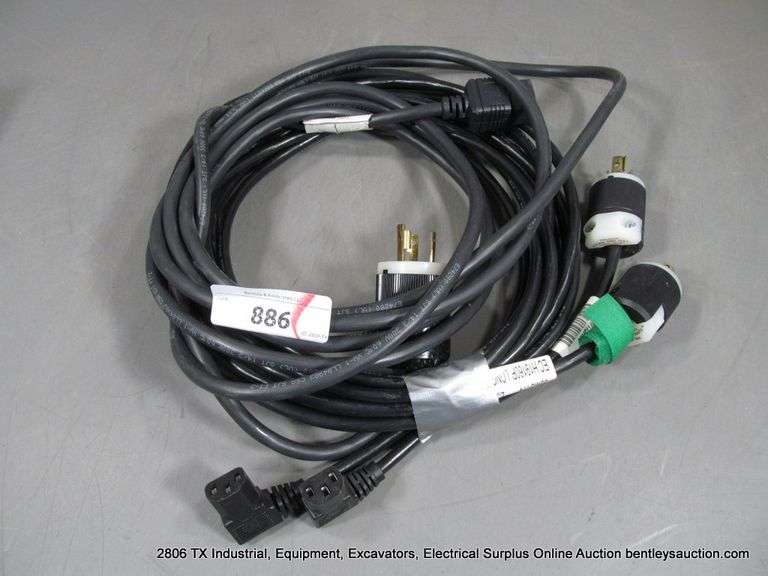 LOT: COMPUTER STYLE POWER CORDS