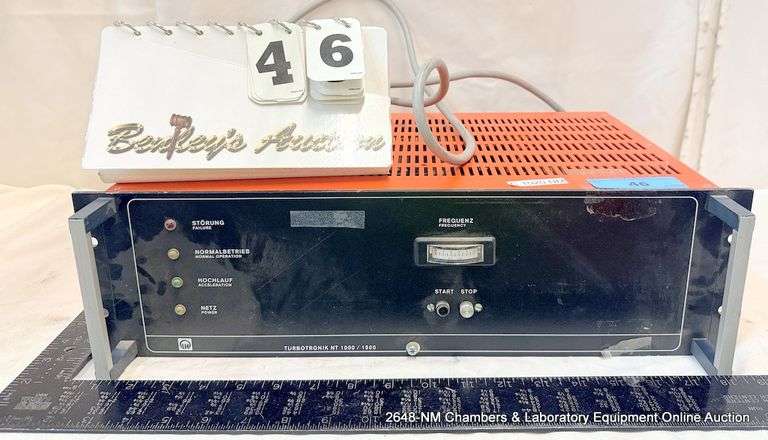 LEYBOLD TURBO TRONIK NT 1000/1500 FREQUENCY CONVERTER