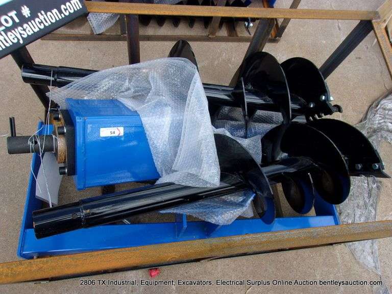 AGT INDUSTRIAL SKID LOADER MOUNT HYDRAULIC AUGER - 6", 12", 14"