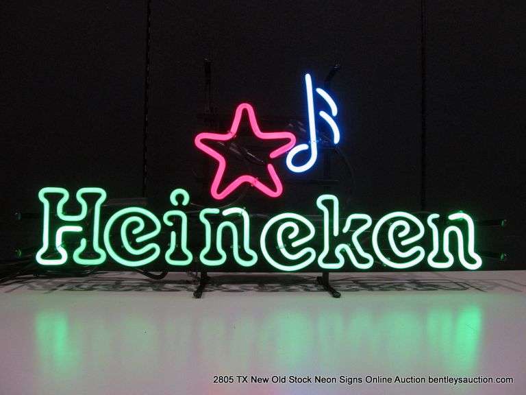 HEINEKEN MUSICAL NOTE, 13" X 30"