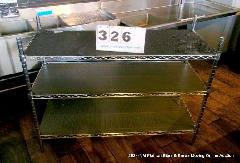 4FT., 3 TIER METAL RACK - Bentley & Associates, LLC