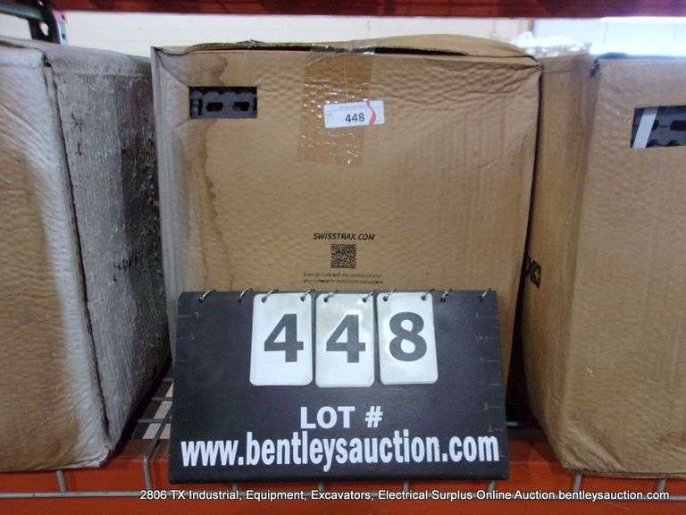 BOX: SWISSTRAX GARAGE FLOWPRO RIBTRAX GARAGE FLOORING TILES - SNAP TOGETHER - GREY 24-PC