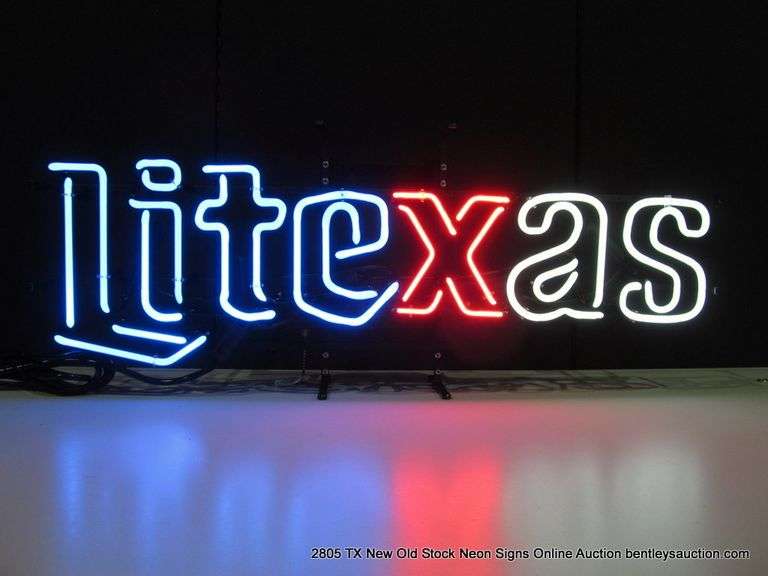 LITE TEXAS, 35" X 15"