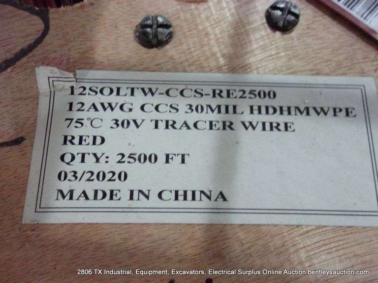 PRIORITY CABB 12AWG CCS HDPE-RED-2500' FPOOL