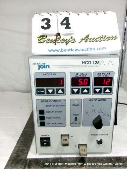 MICRO JOIN HCD-125 PROGRAMMABLE CAPACITOR DISCHARGE POWER SUPPLY