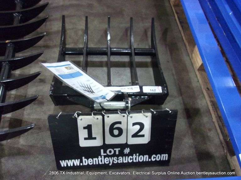 IRANCH IREAS MINI EXCAVATOR RAKE ATTACHMENT 16" WIDE