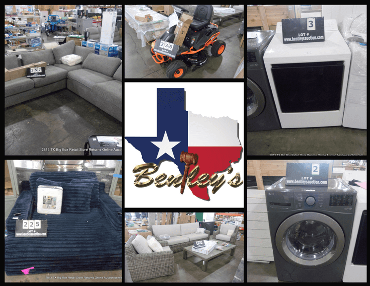 2813-TX Big Box Retail Store Returns Online Auction