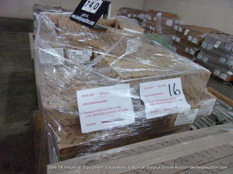 MIXED PALLET: 36" X 4" & 24" X 3" PULL - BOX - 52 PC'S