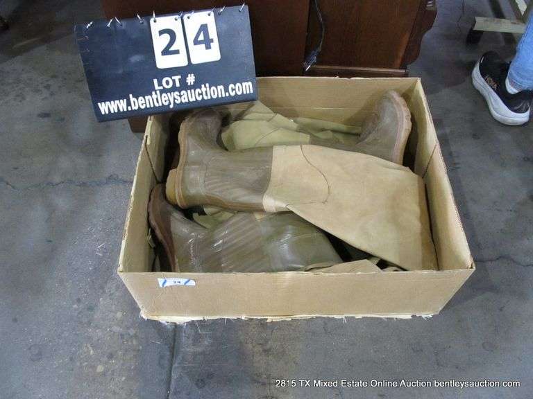 BOX: 2-PAIR FISHING BOOT WADERS