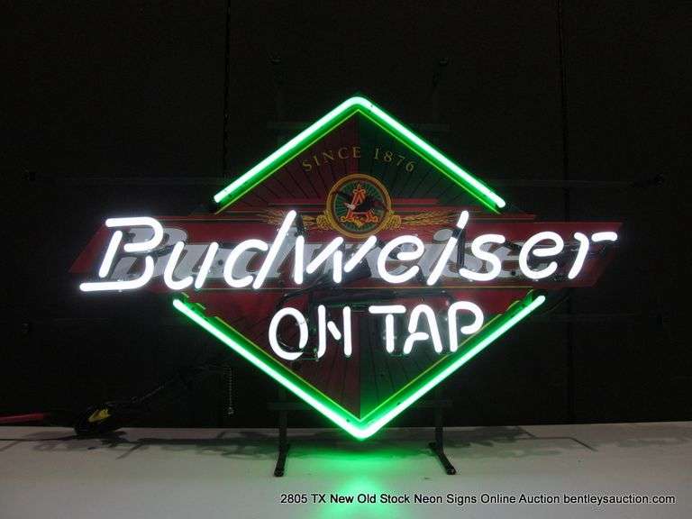 BUDWEISER ON TAP DIAMOND, 20" X 30"