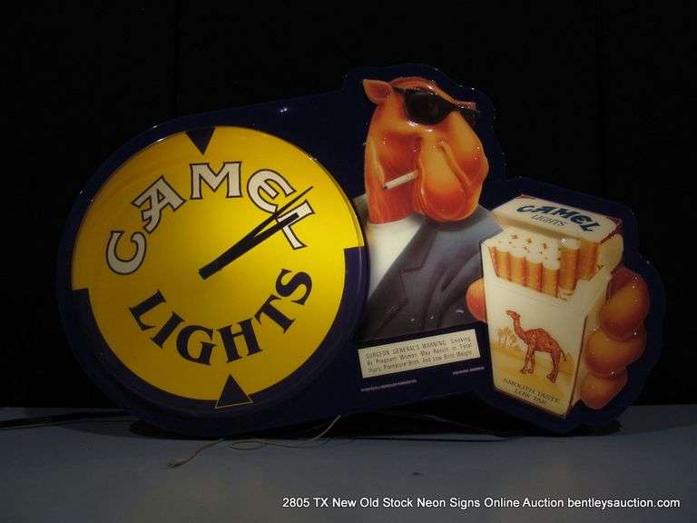 CAMEL JOE CLOCK, 18" X 30"