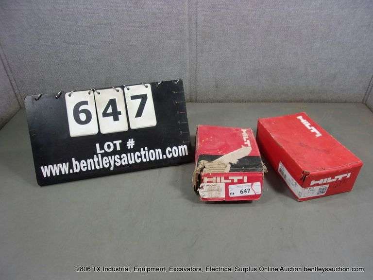 LOT: (2) HILTI STUD ANCHOR BOLTS - MIXED SIZES