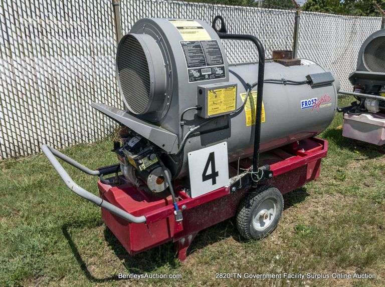 Frost Fighter Heater, Model IDH-500 QR, 490,000 BTU, uses #2 Furnace Oil.