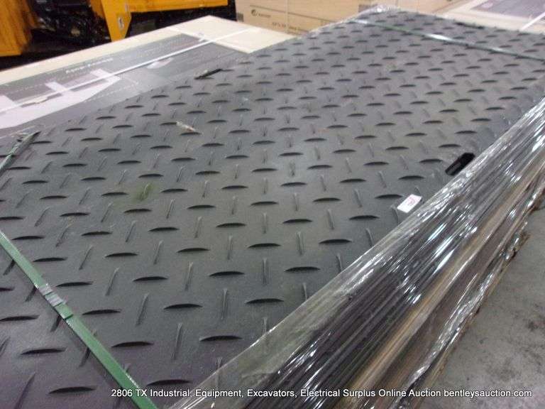 IRANCH IRGPM GROUND PROTECTION MATS - 4' X 8' X 1/2" - DIAMOND PLATE PATTERN - (14 SHEETS X MONEY)