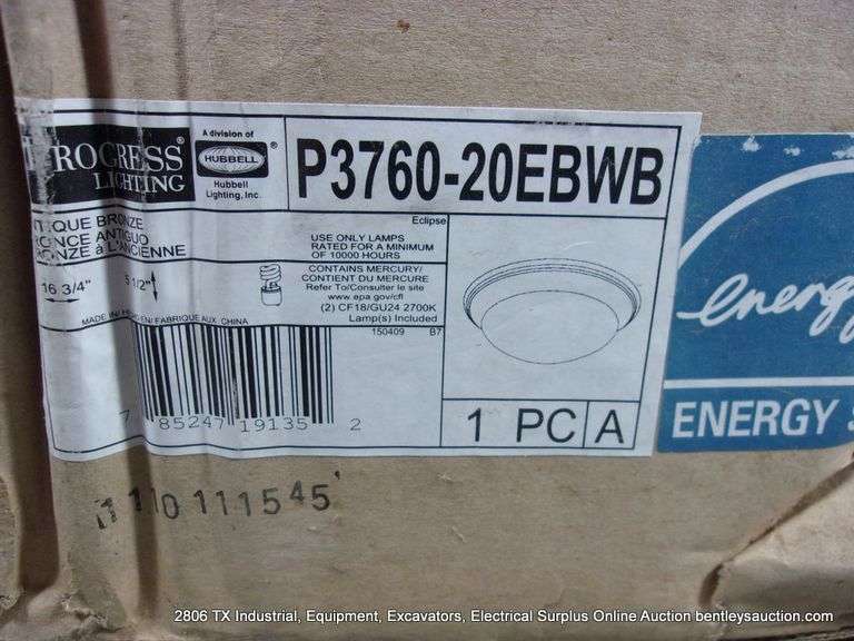 PROGRESS LIGHTING P3760-20EBWB LIGHT FIXTURE