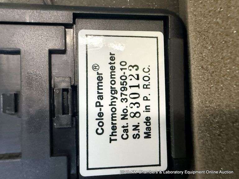 COLE PARMER 37950-10 THERMOHYGROMETER