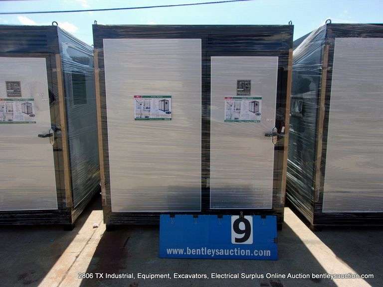 KJ ALL METAL K1522 PORTABLE RESTROOM W/ SHOWER, 7'4" X 5' X 8', S/N KJ2507103