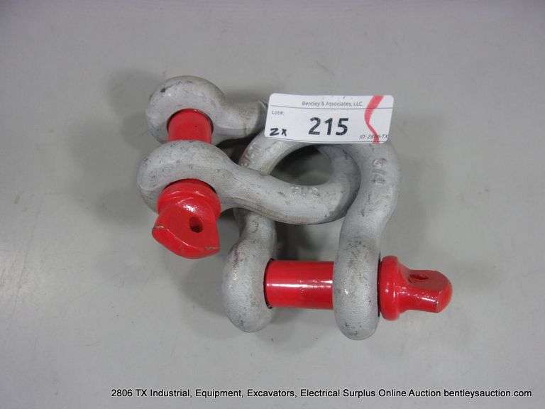 JK ALL METAL KG45 HEAVY DUTY STEEL SHACKLES /LIFTING SHACKLES - 4-3/4 TON X 3/4" (2X MONEY)