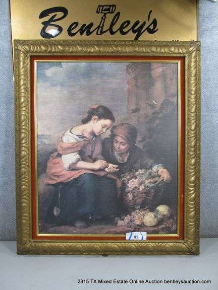 THE LITTLE FRUIT SELLER - FRAMED