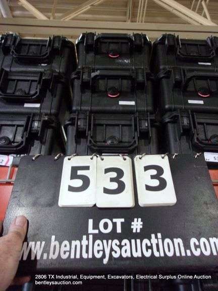 PELICAN 1300 BLACK POLY CASES (3X MONEY)