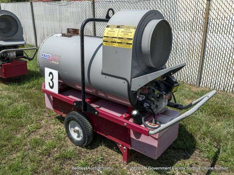 Frost Fighter Heater, Model IDH-500 QR, 490,000 BTU, uses #2 Furnace Oil.