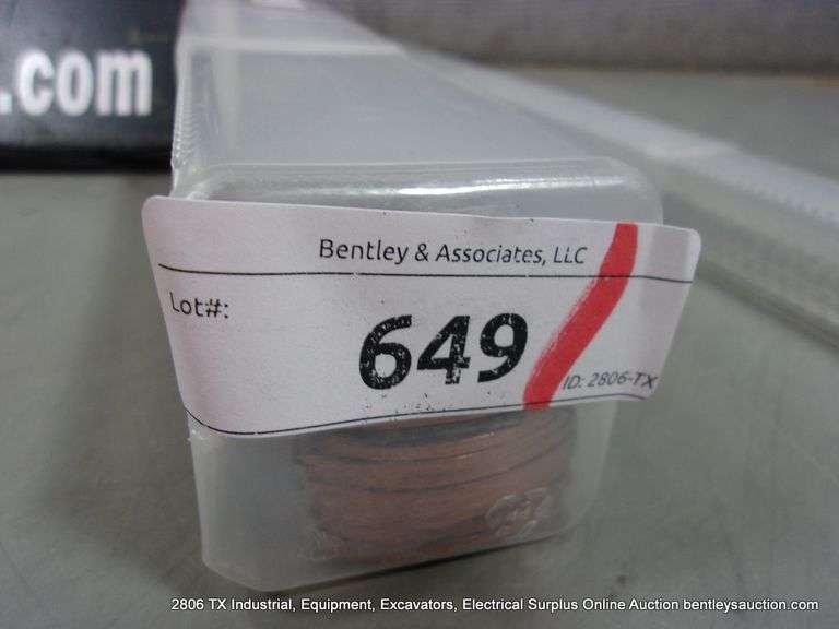 LOT: (2) NICKEL COATED COPPER MIXED SIZED GROUNDING STRAPS