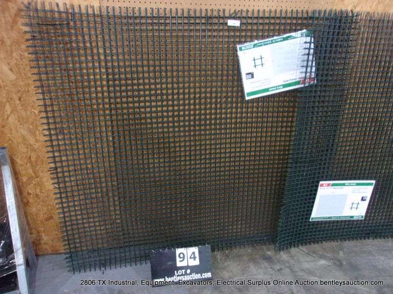 KJ ALL-METAL GREEN POWDER CRATED WIRE MESH PANELS - 5' X 5' X 6" (3X MONEY)