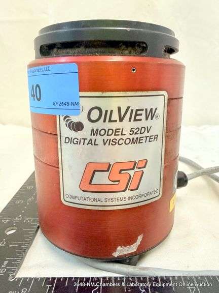 CSI OIL VIEW 52DV DIGITAL VISCOMETER
