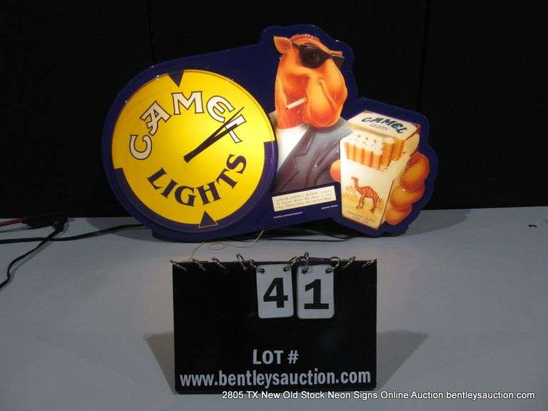 CAMEL JOE CLOCK, 18" X 30"