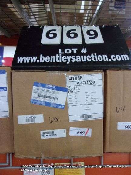 YORK P56C41A50 2HP 460 VAC FAN MOTOR