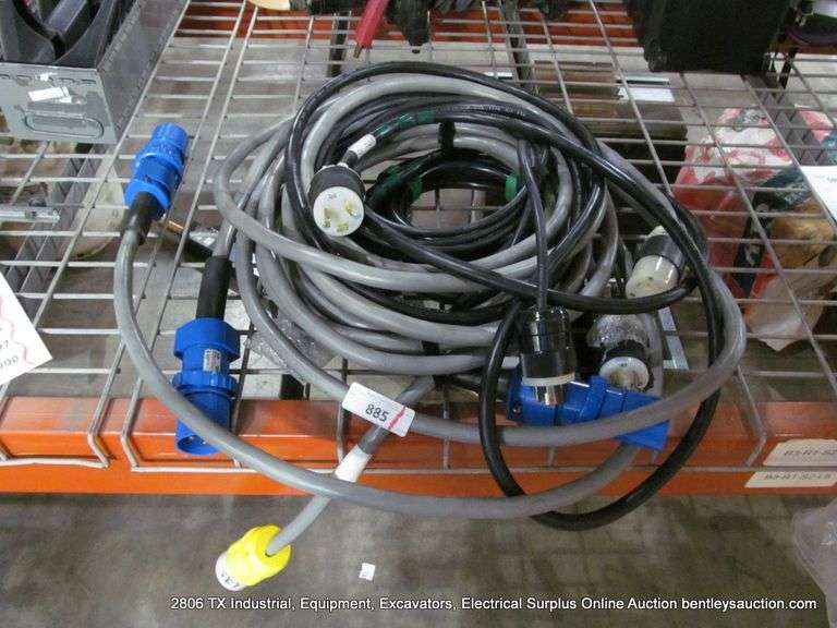 LOT: ASSORTED HEAVY DUTY POWER CORDS