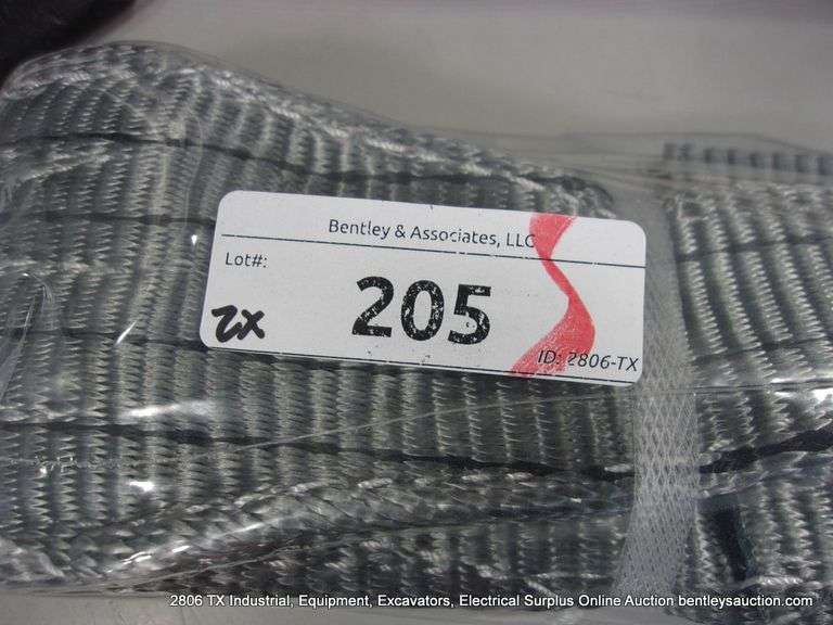 KJ ALL METAL KG44 LIFTING NYLON STRAPS - 4 TON X 2 METERS - GREY (2X MONEY)